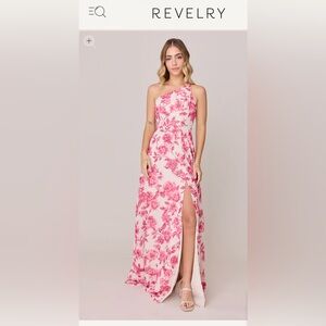 Revelry-Inez hot pink floral print